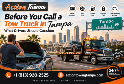 Before You Call a Tow Truck in Tampa: What Drivers Should Consider